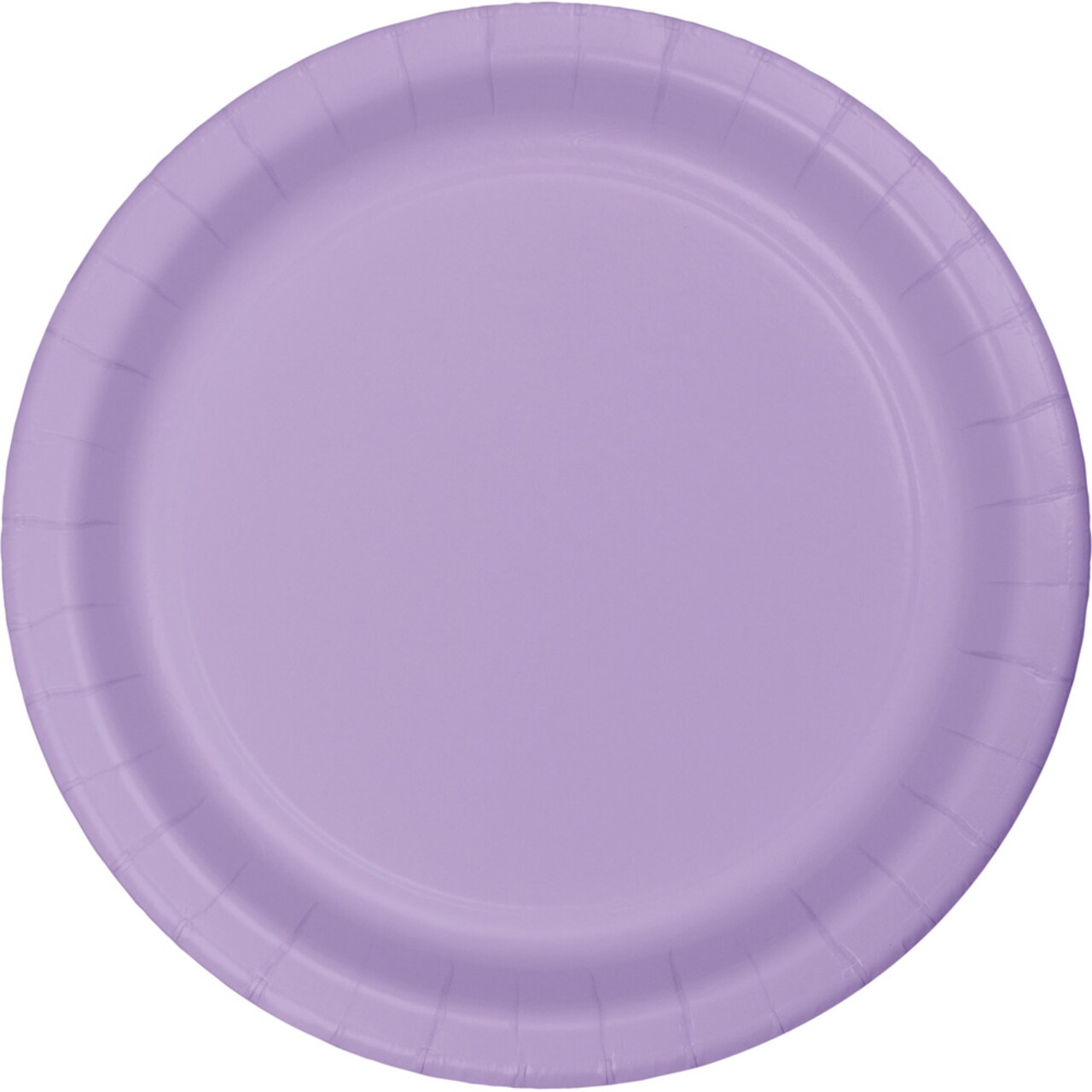 Party Central Disposable Round Luncheon Party Paper Plates - 7" - Luscious Lavender - Club Pack of 240